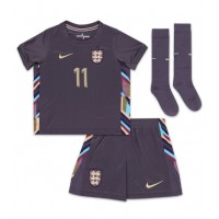 England Phil Foden #11 Replika babykläder Bortaställ Barn EM 2024 Kortärmad (+ korta byxor)